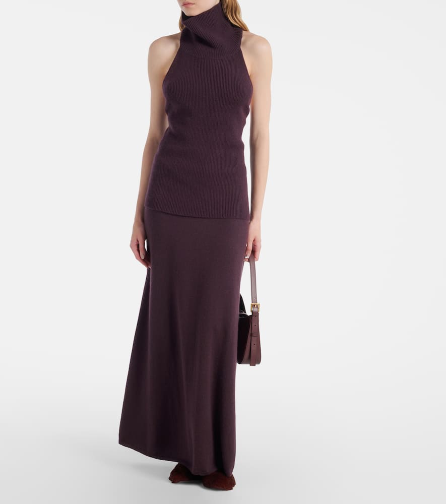 Maddie open-back cashmere top