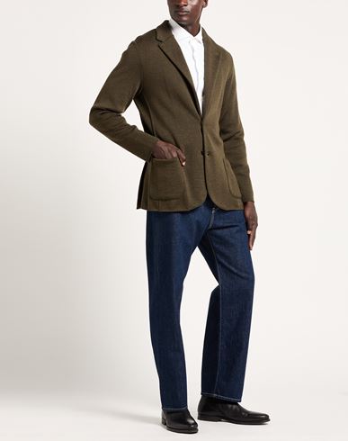 Man Blazer Military green Size XL Virgin Wool