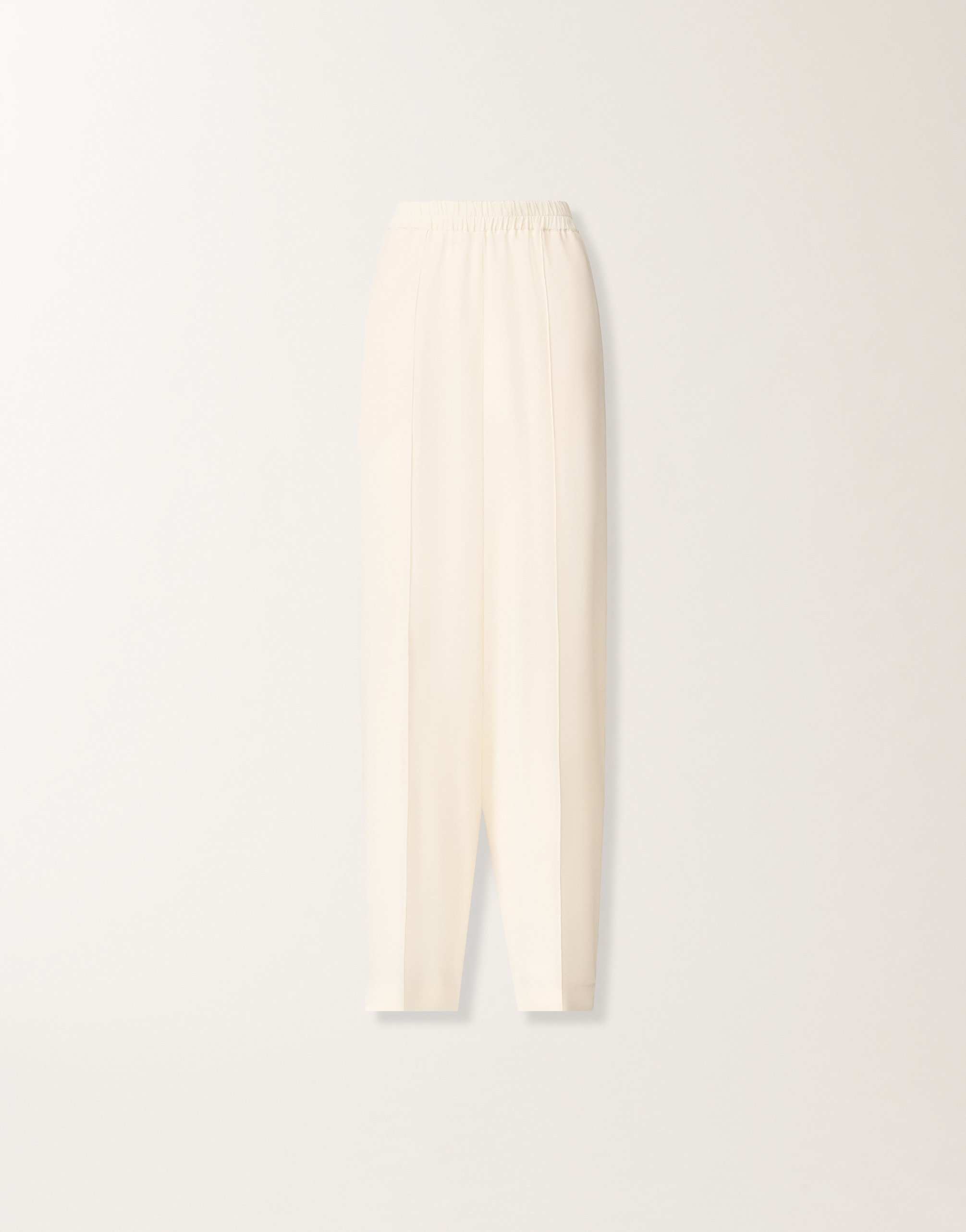 Crepe de chine pants, butter