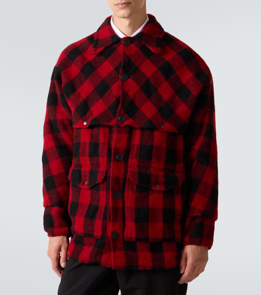 Checked wool jacket