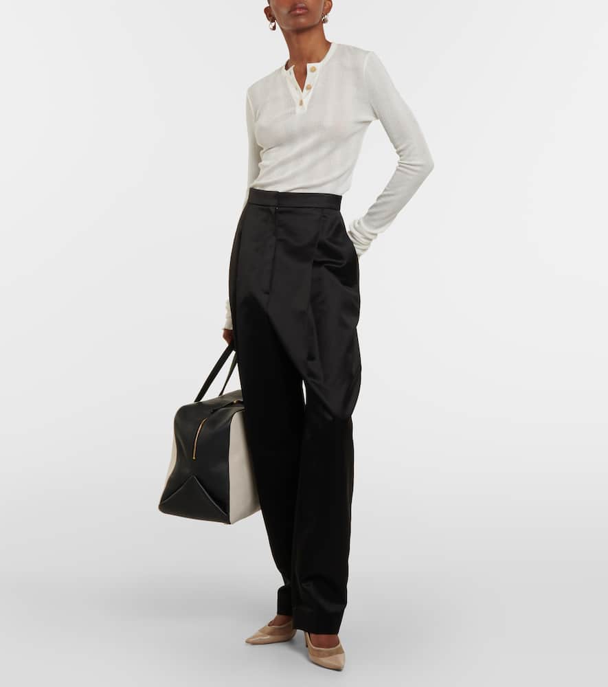 Byron cotton-blend jersey top