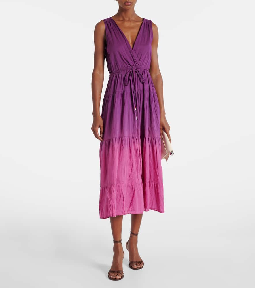 Marilyn cotton voile midi dress