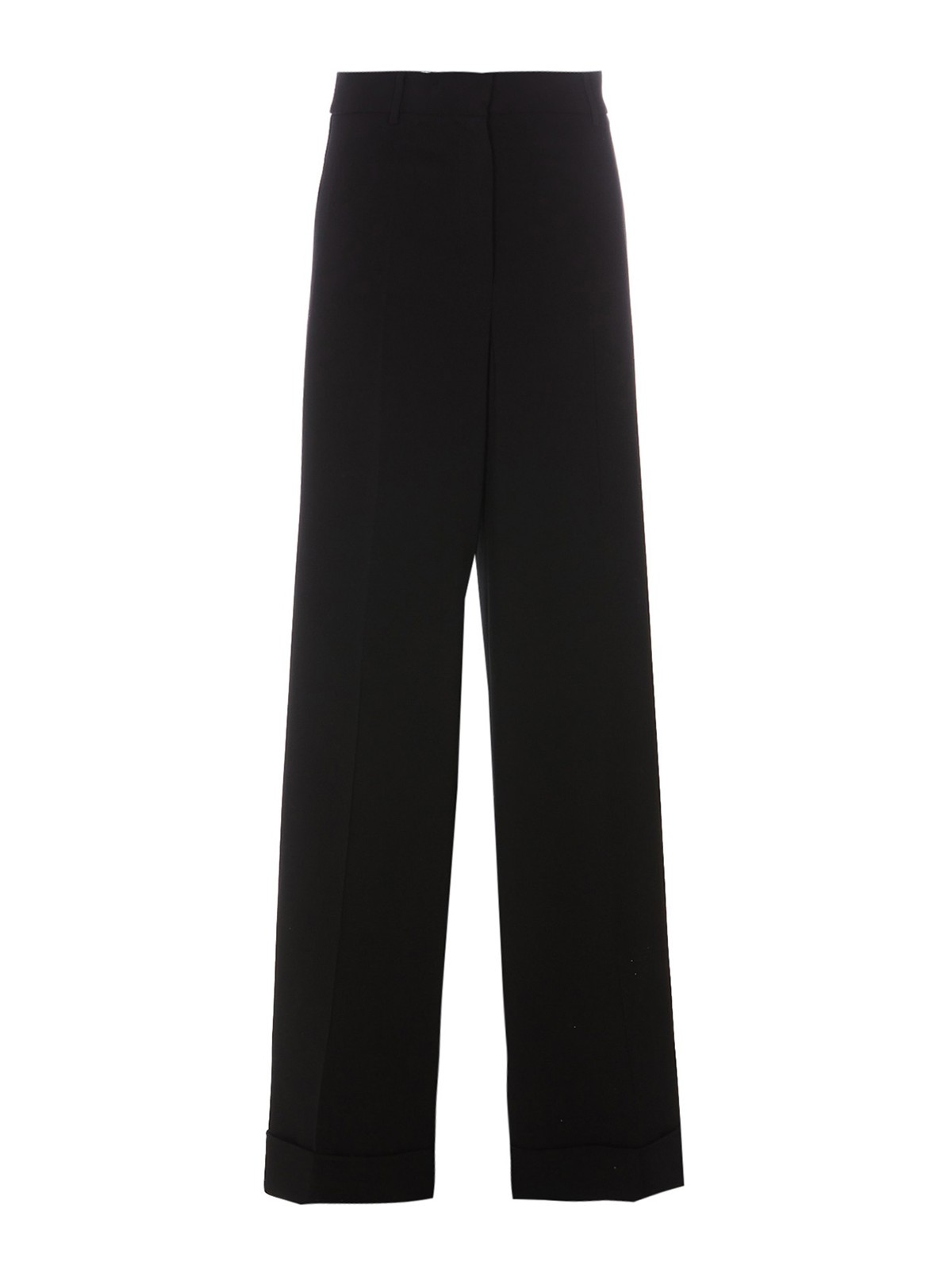Wide leg casual trousers