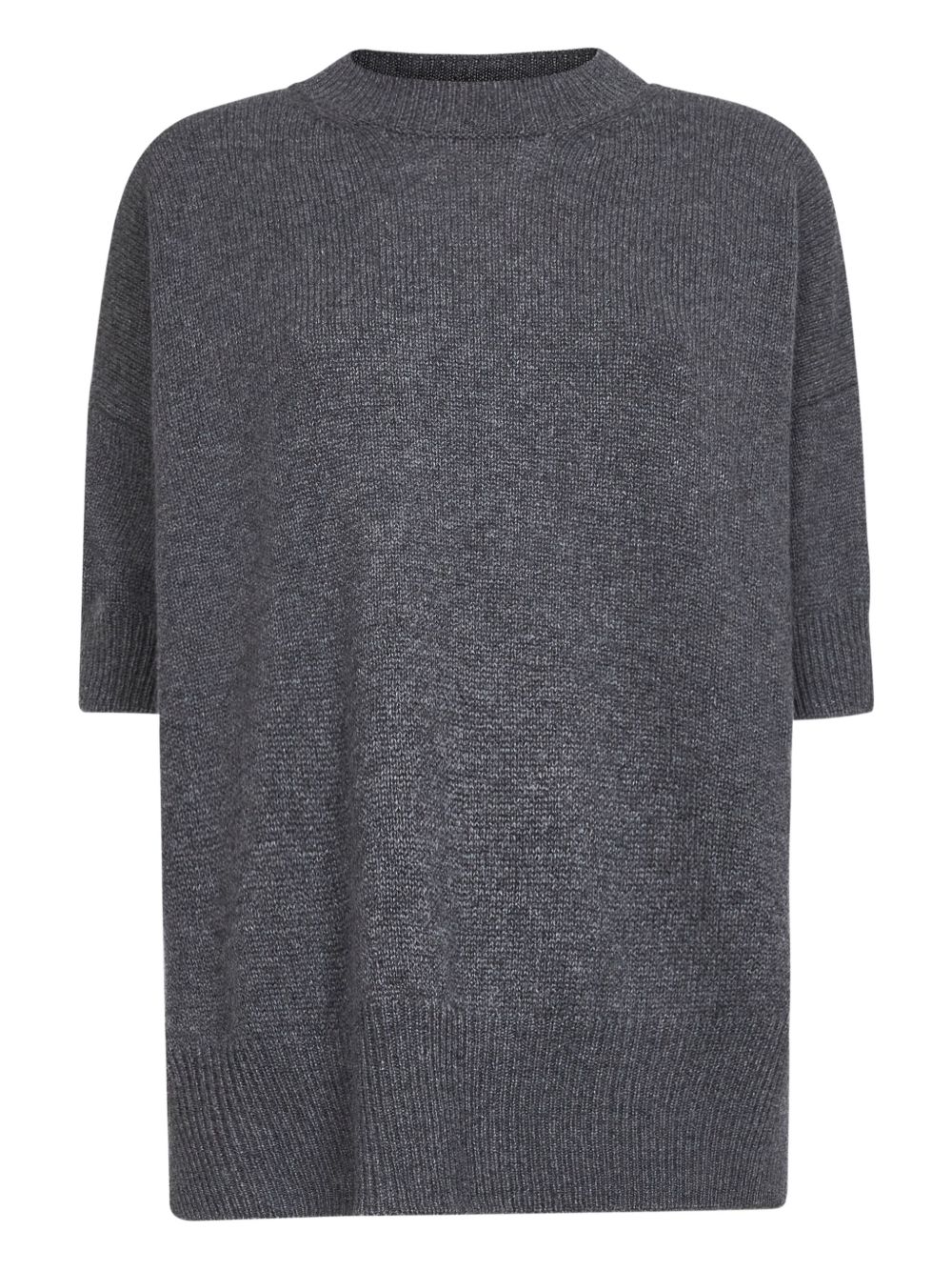 Cashmere short sleeve T-shirt - Grey