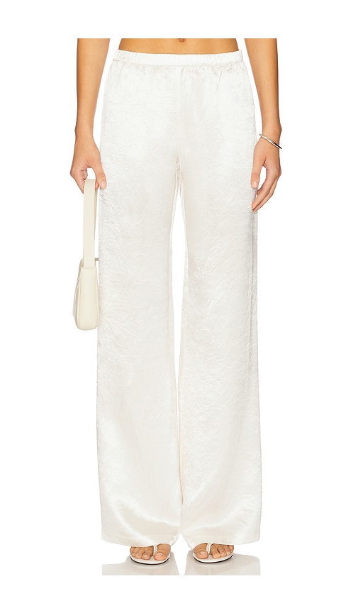 Amanda Uprichard HOSE MARIKO in Ivory. Größe XS. Also in