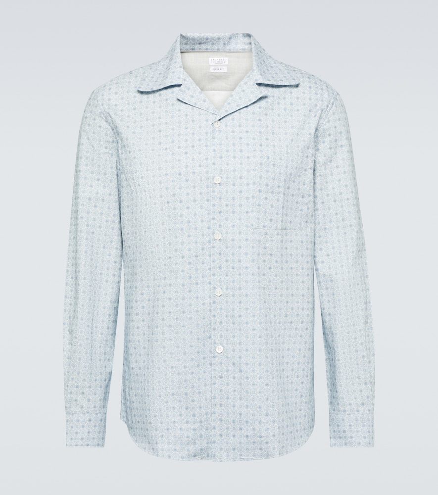 Brunello Cucinelli Printed cotton shirt