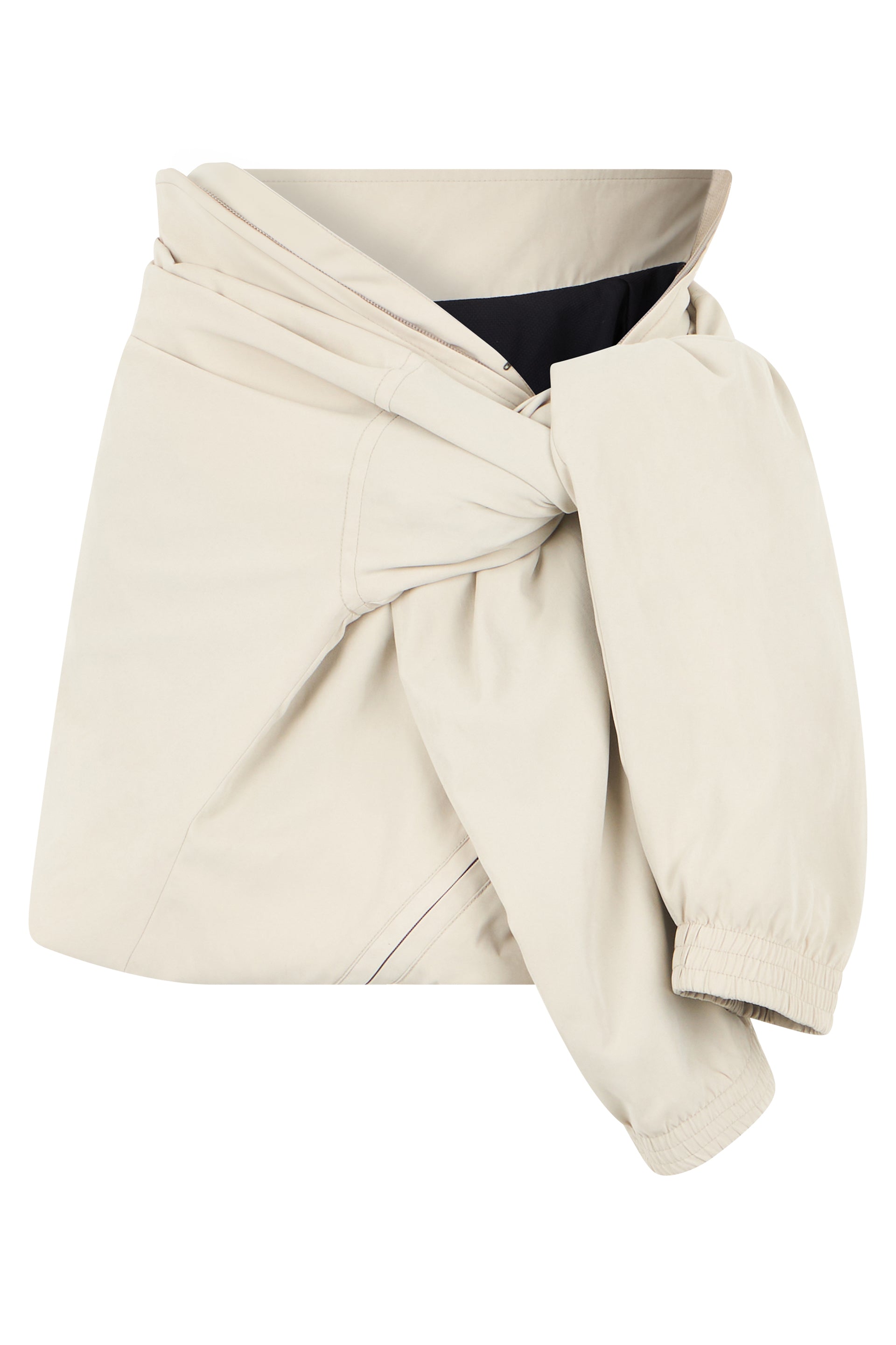 Technically Chic Knot-Style Mini Skirt
