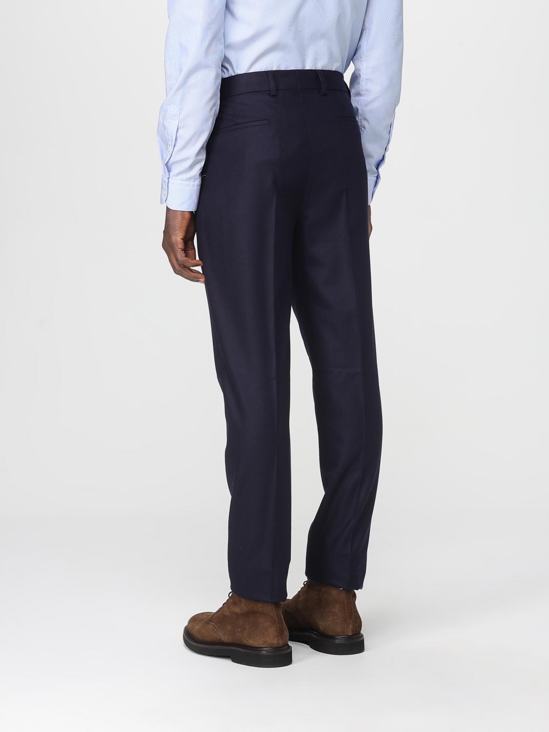 Pleated wool trousers - Grey