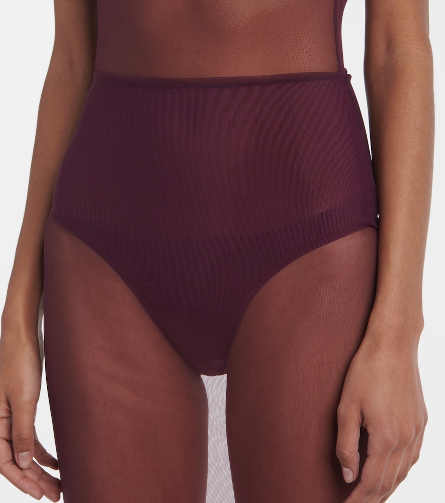 Sheer mesh midi dress