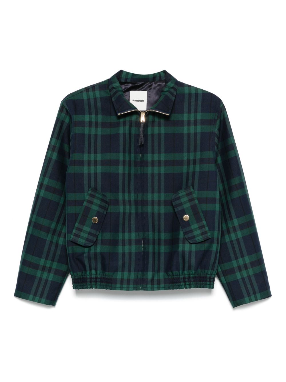 Tartan-check jacket - Green