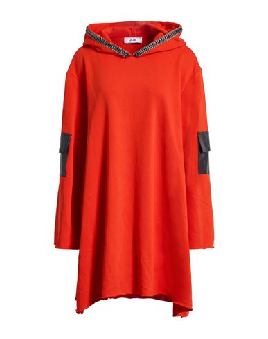 Woman Mini dress Tomato red Size 4 Cotton, Polyester