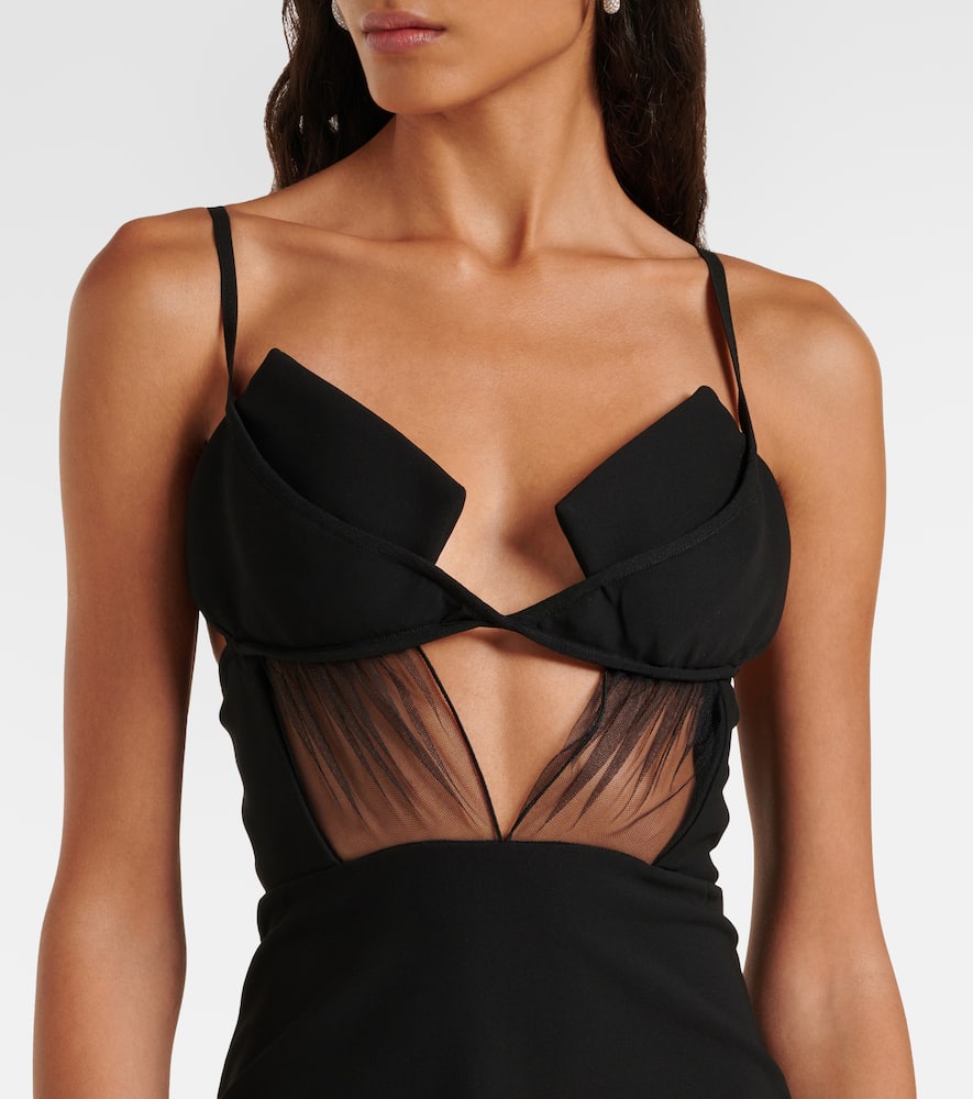 Crêpe minidress