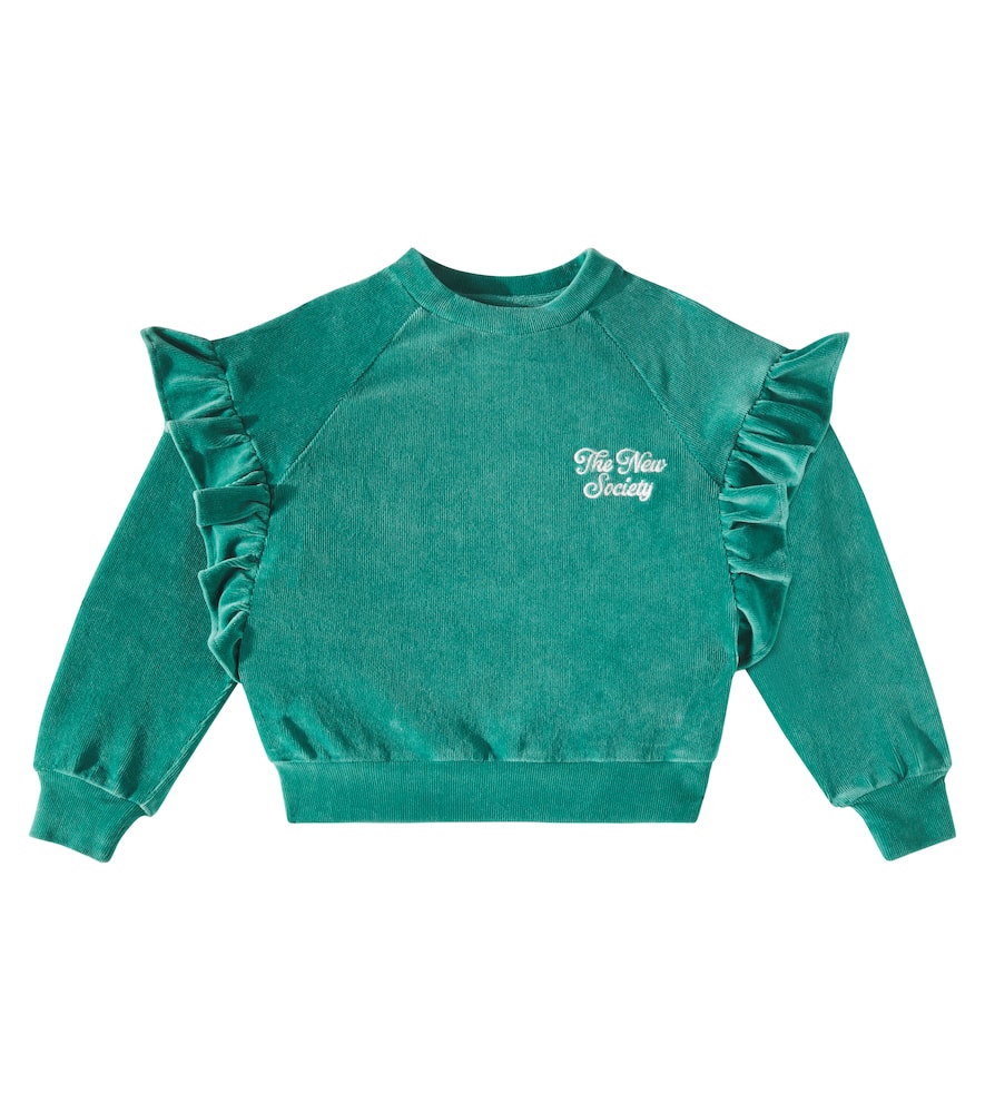 Odense cotton-blend velvet sweatshirt