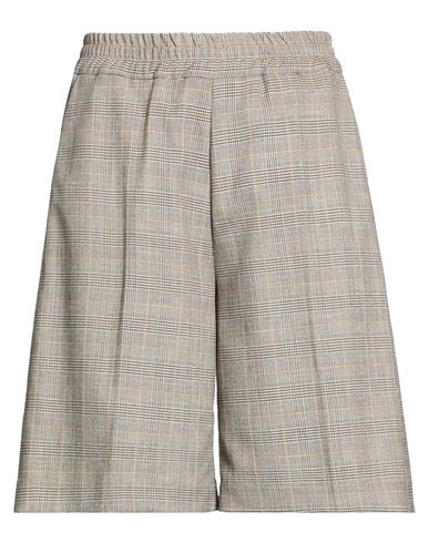 Pièce. Woman Shorts & Bermuda Shorts Grey Size 6 Wool