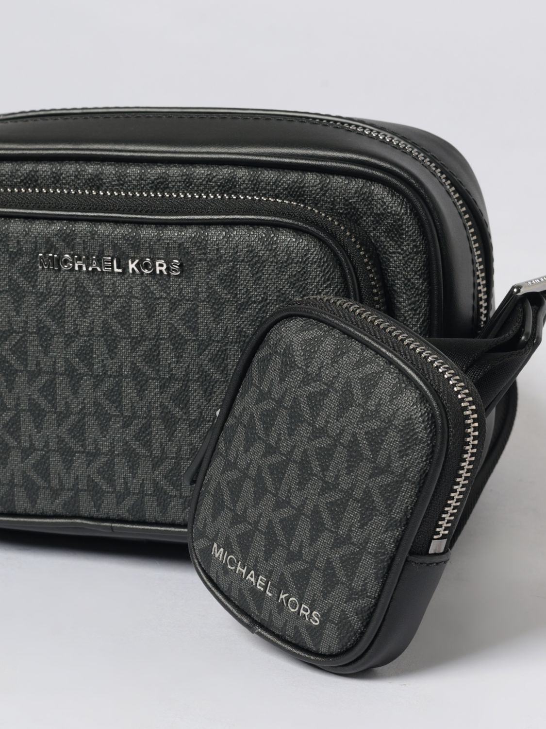 Hudson logo-print messenger bag - Black