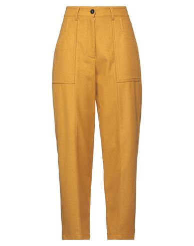 Forte_forte Woman Pants Mustard Size 1 Wool, Polyamide