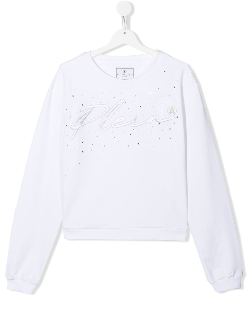 TEEN logo-embroidered sweatshirt - White