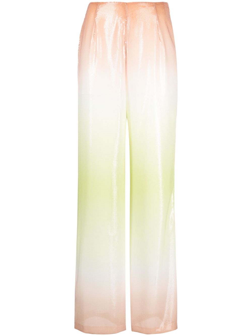 Gradient-effect sequinned trousers - Neutrals