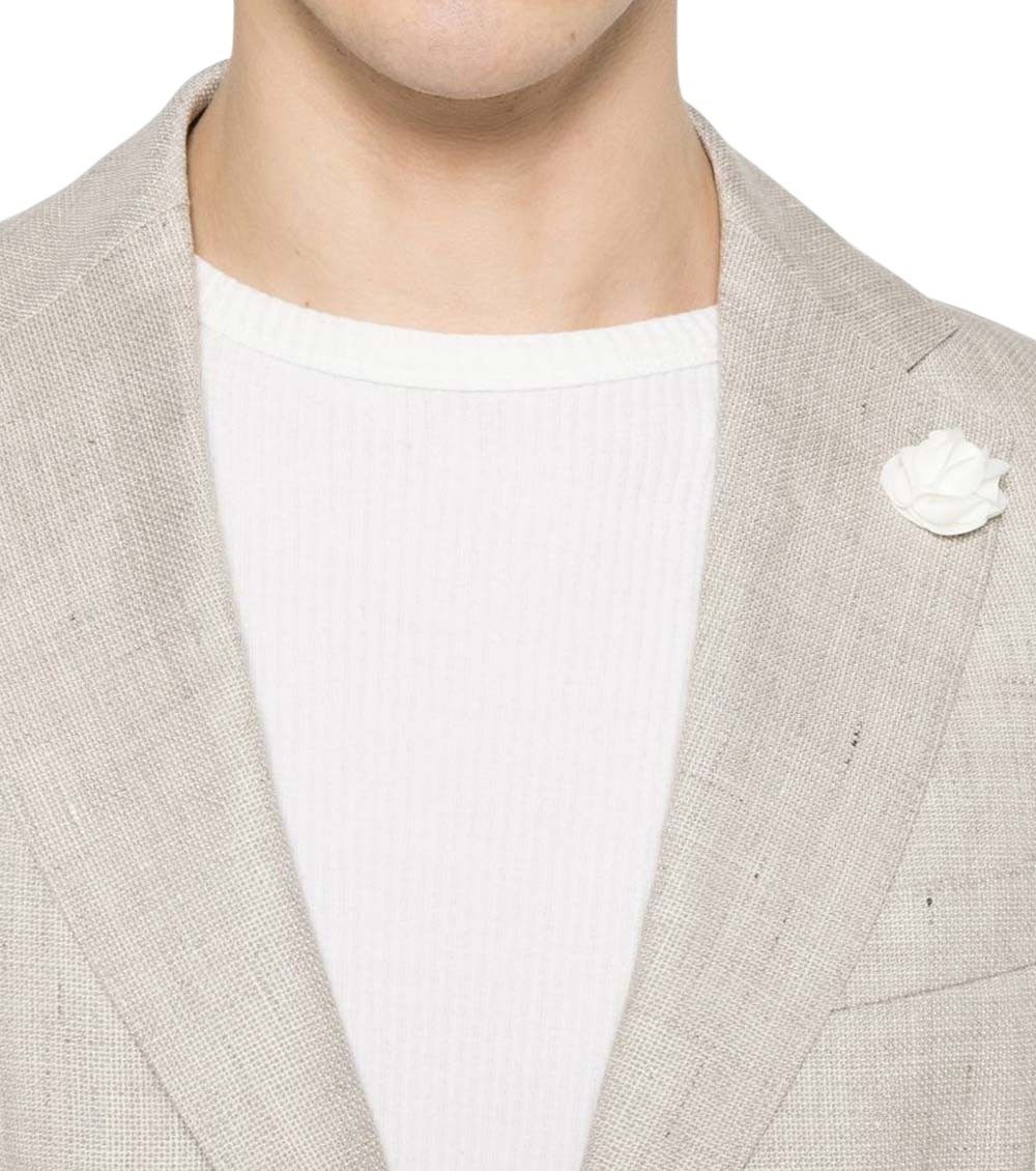 Light Grey Textured Blazer