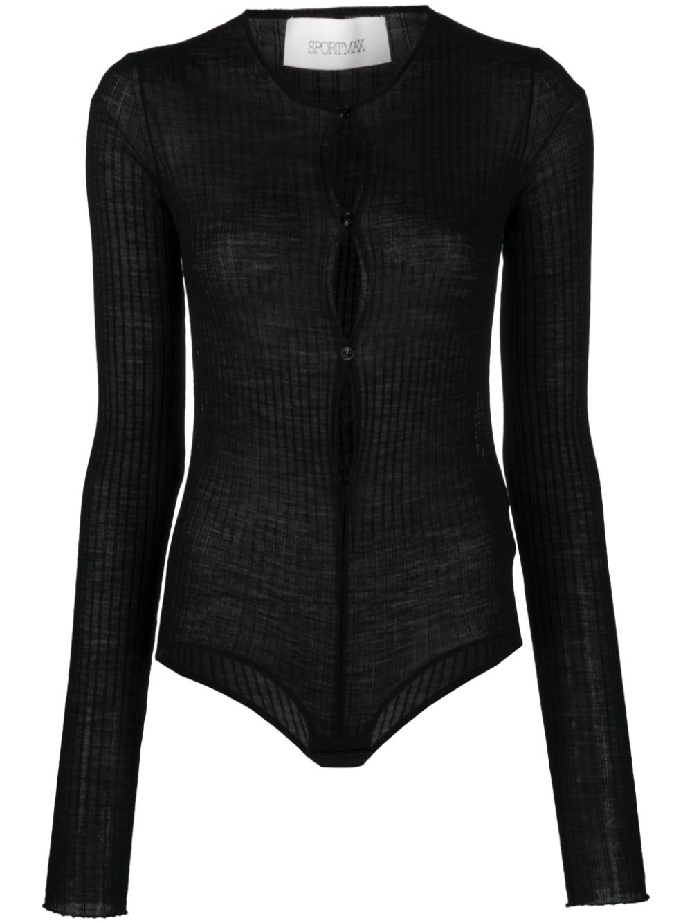 Dinar ribbed bodysuit - Black