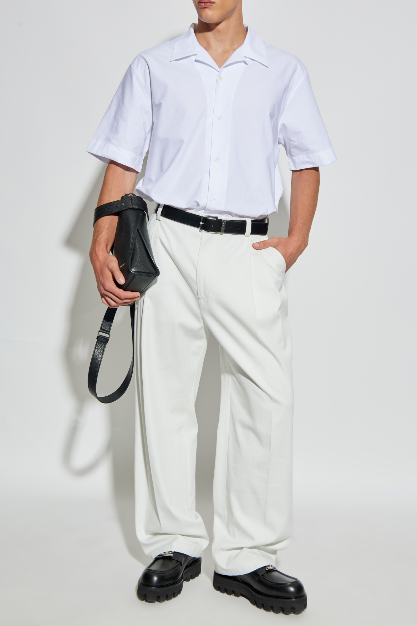 Short-sleeved Shirt, Men's, White
