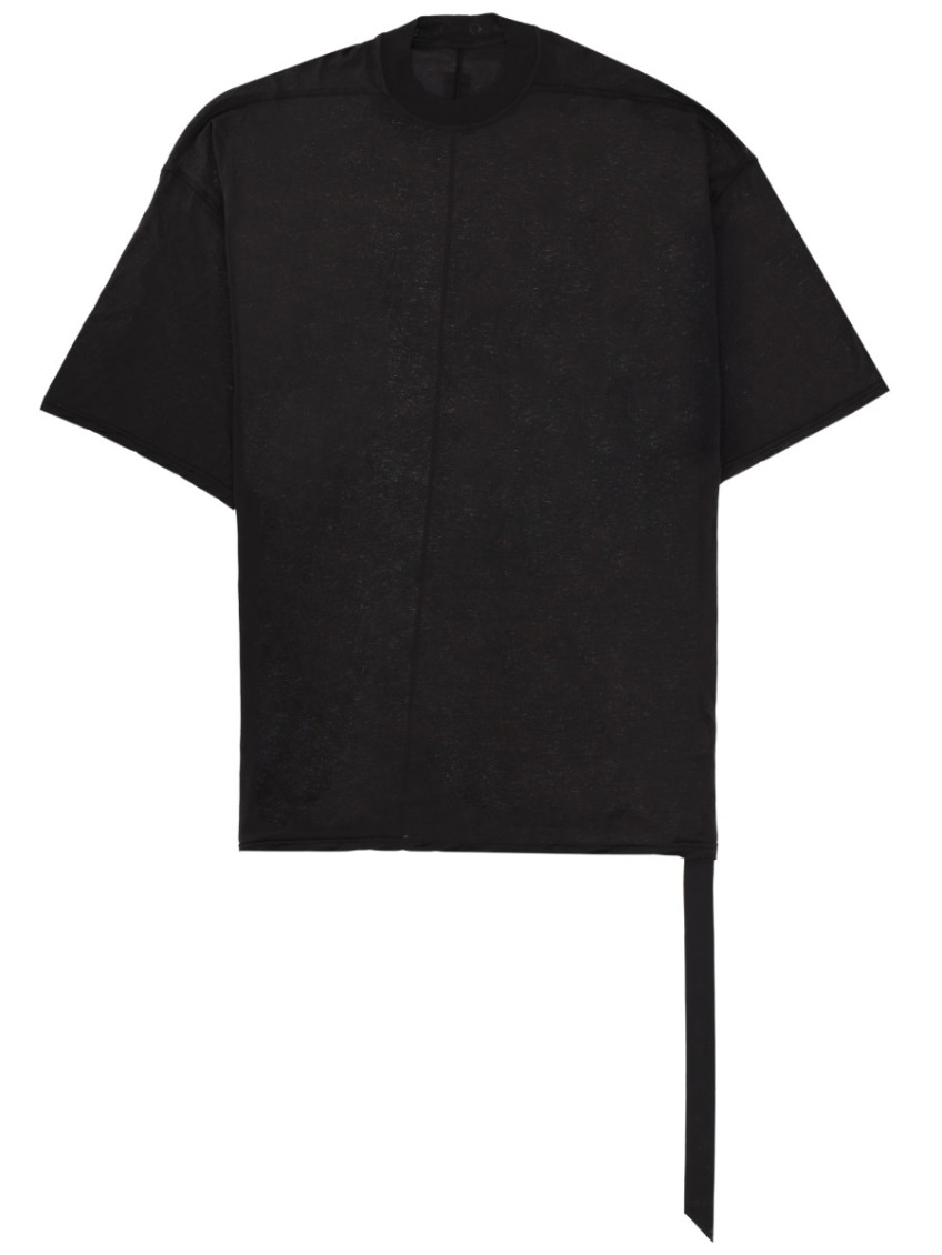 Black Solid Crew Neck T-Shirt