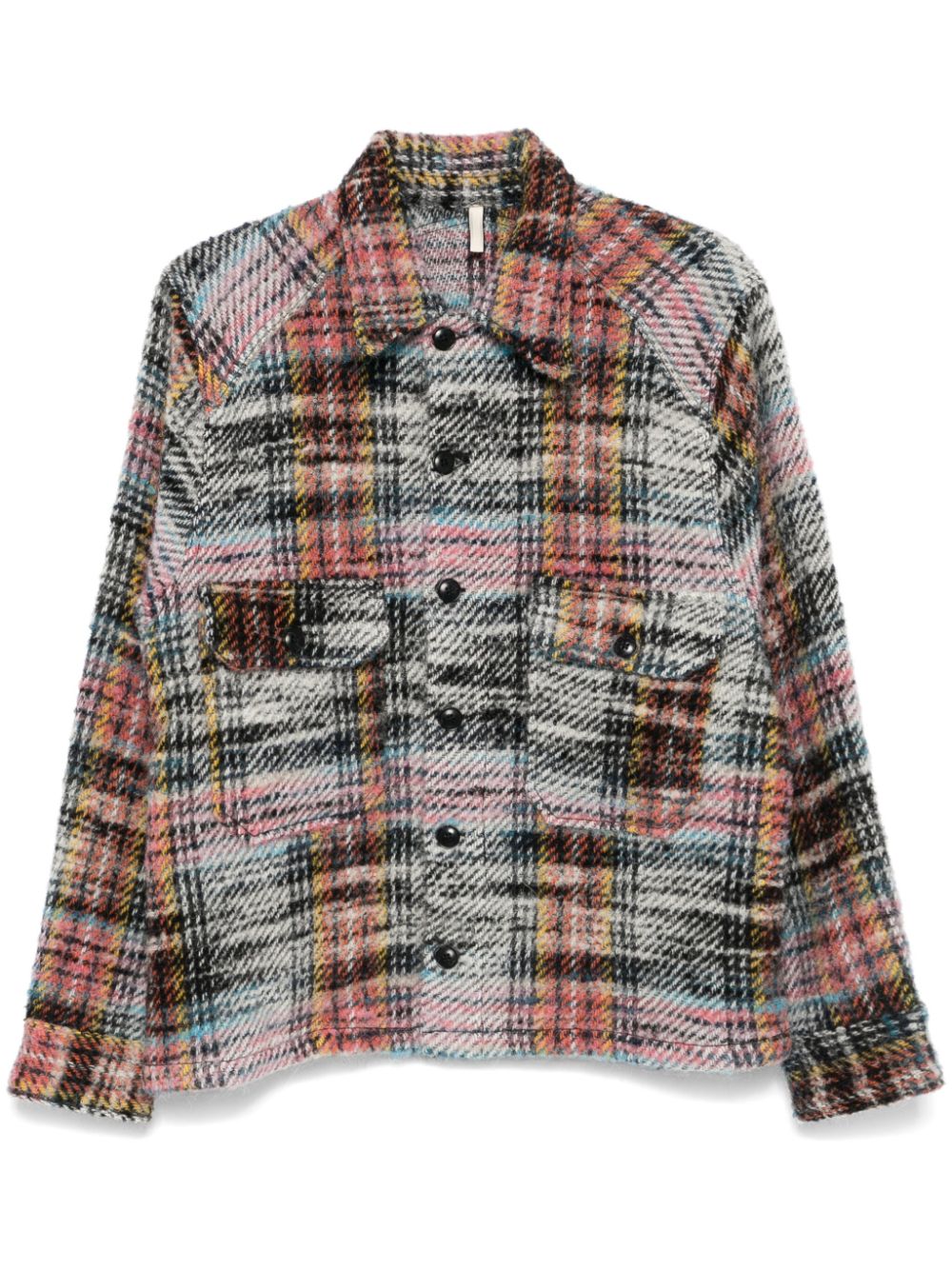 CPO check-print shirt - Pink