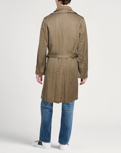 Man Overcoat & Trench Coat Military green Size 36 Cotton