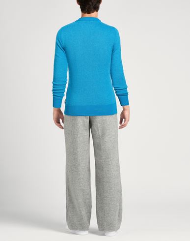 Man Sweater Azure Size S Organic cotton, Polyamide