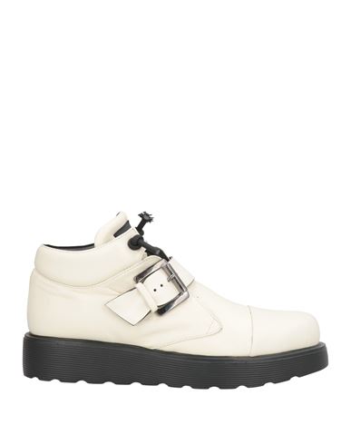 Woman Ankle boots Ivory Size 9 Leather