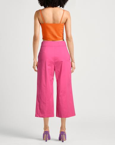 Caractère Woman Pants Fuchsia Size 10 Cotton, Elastane