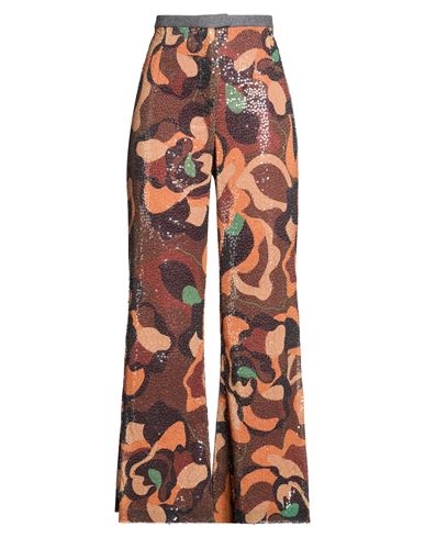 Malìparmi Woman Pants Brown Size 6 Polyester