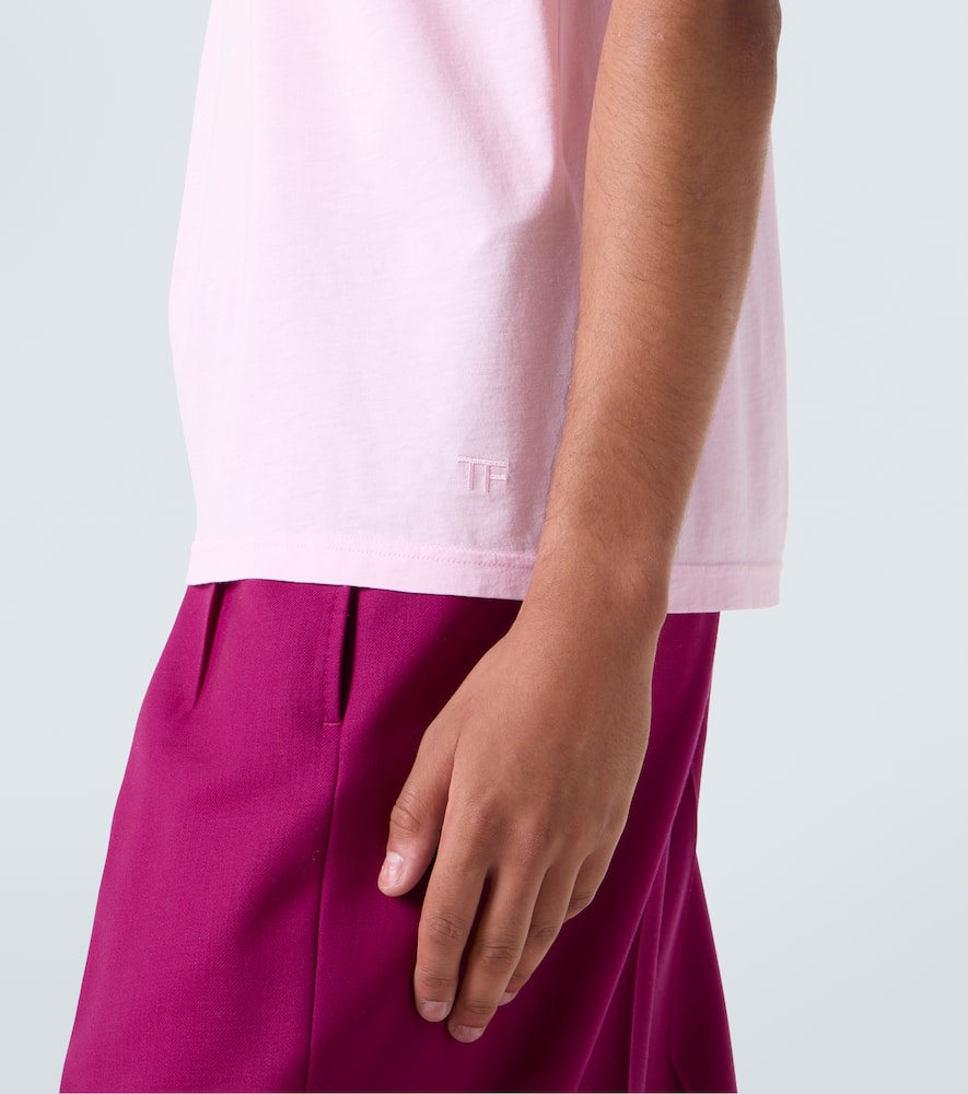 Cotton and silk jersey T-shirt