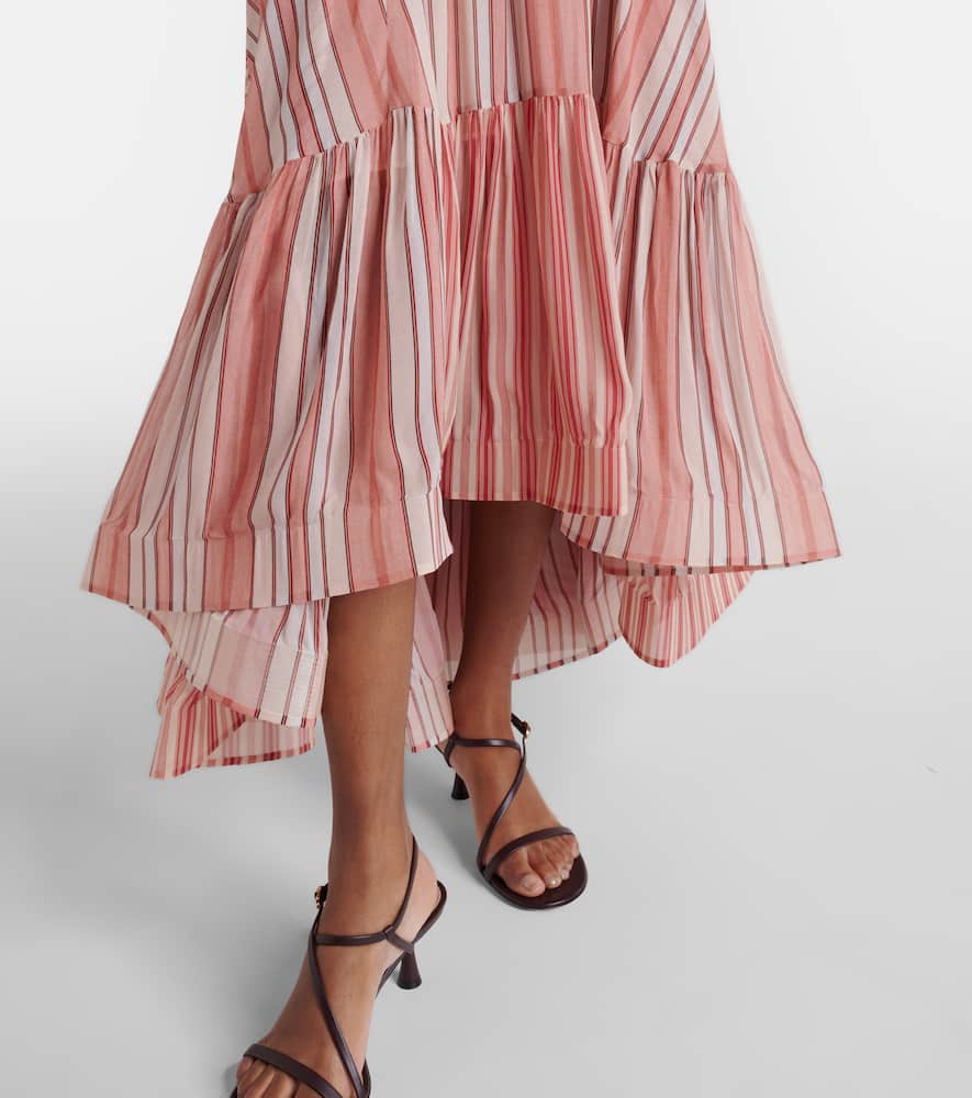 Rebellion striped midi skirt