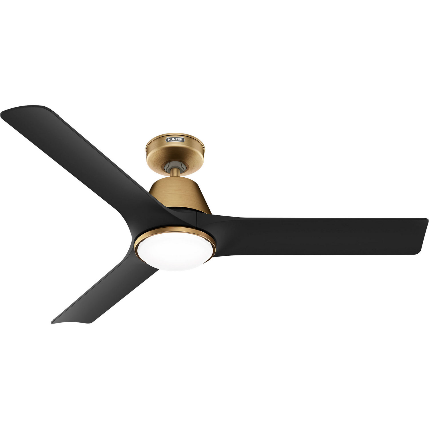 Luxe Gold 52" Ceiling Fan from the Aeronaut Collection