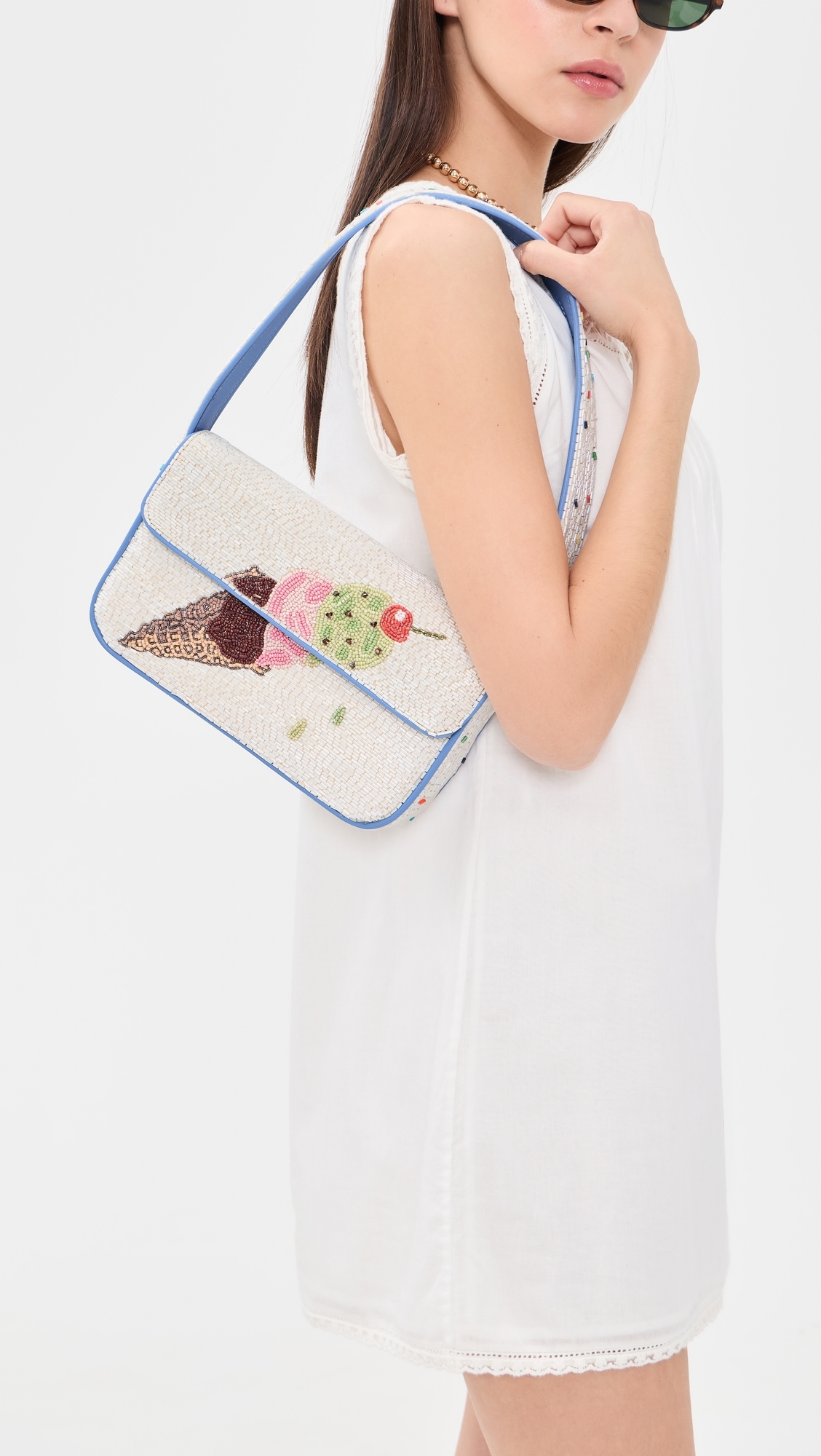Tommy Beaded Shoulder Bag Triple Scoop One Size