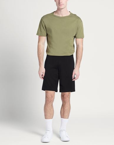 Man Shorts & Bermuda Shorts Black Size L Cotton