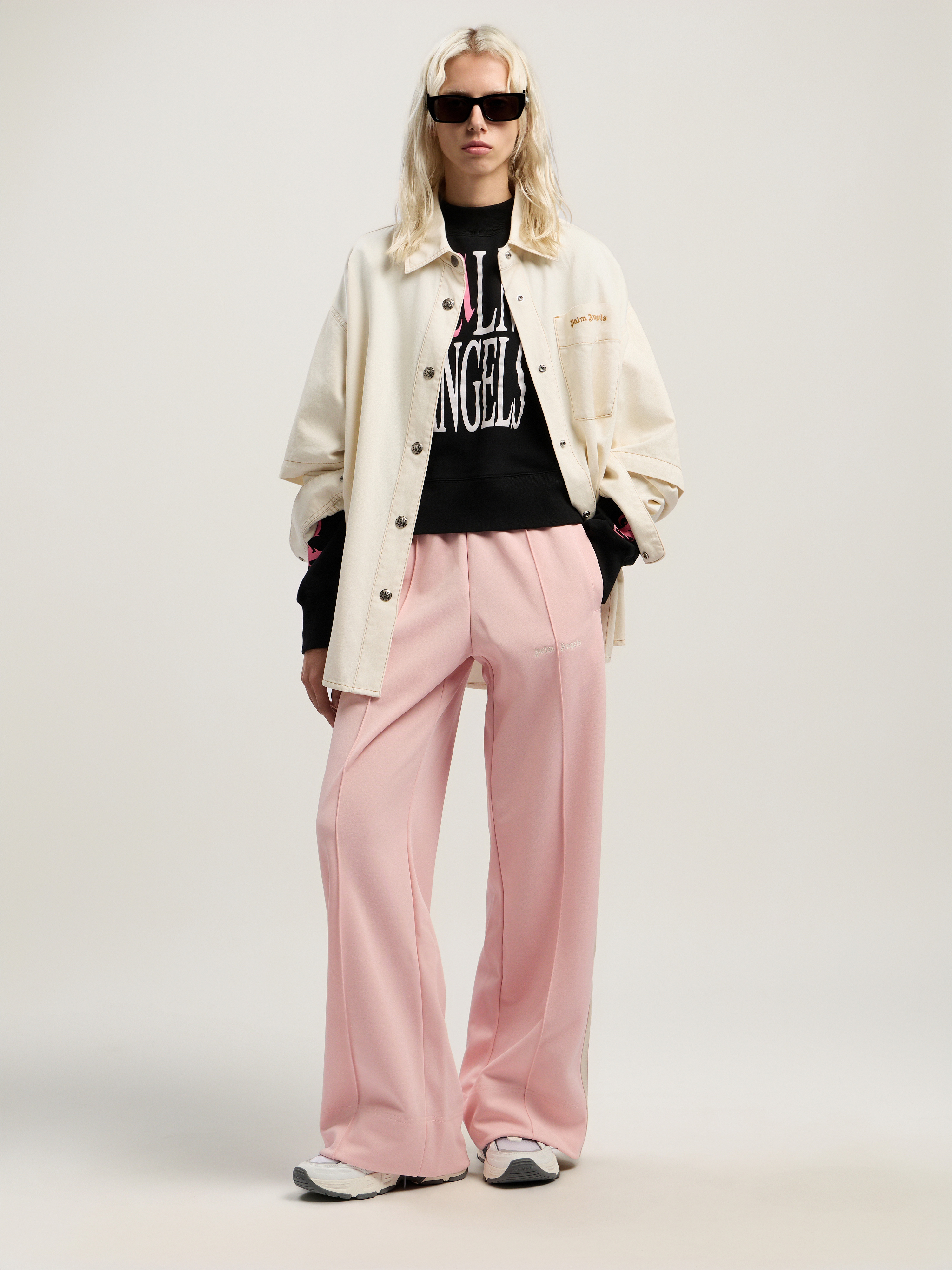 Classic Logo Tonal Track Pants Woman  Pink
