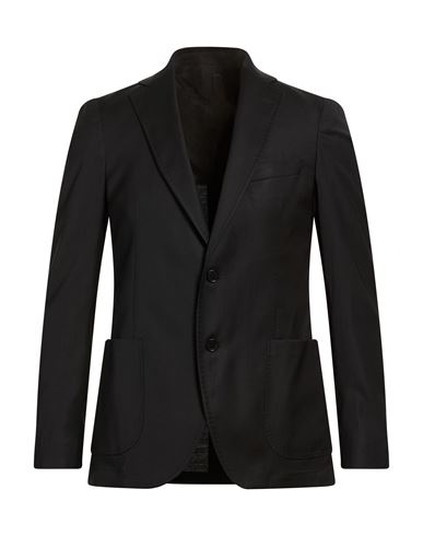 Man Blazer Black Size 38 Virgin Wool, Viscose, Elastane