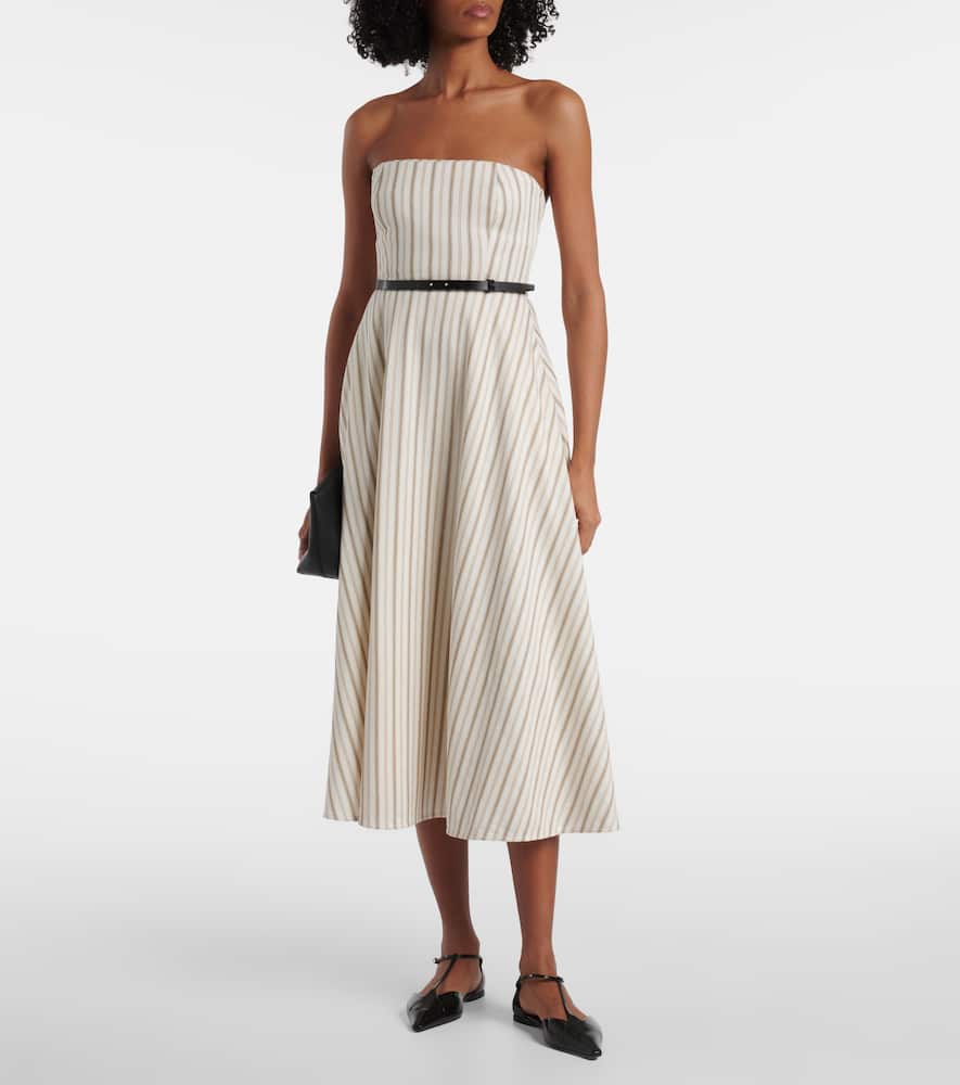 Fervida cotton and linen midi dress