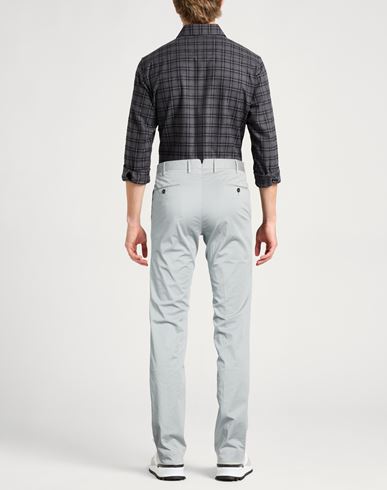 Man Pants Grey Size 34 Cotton, Elastane