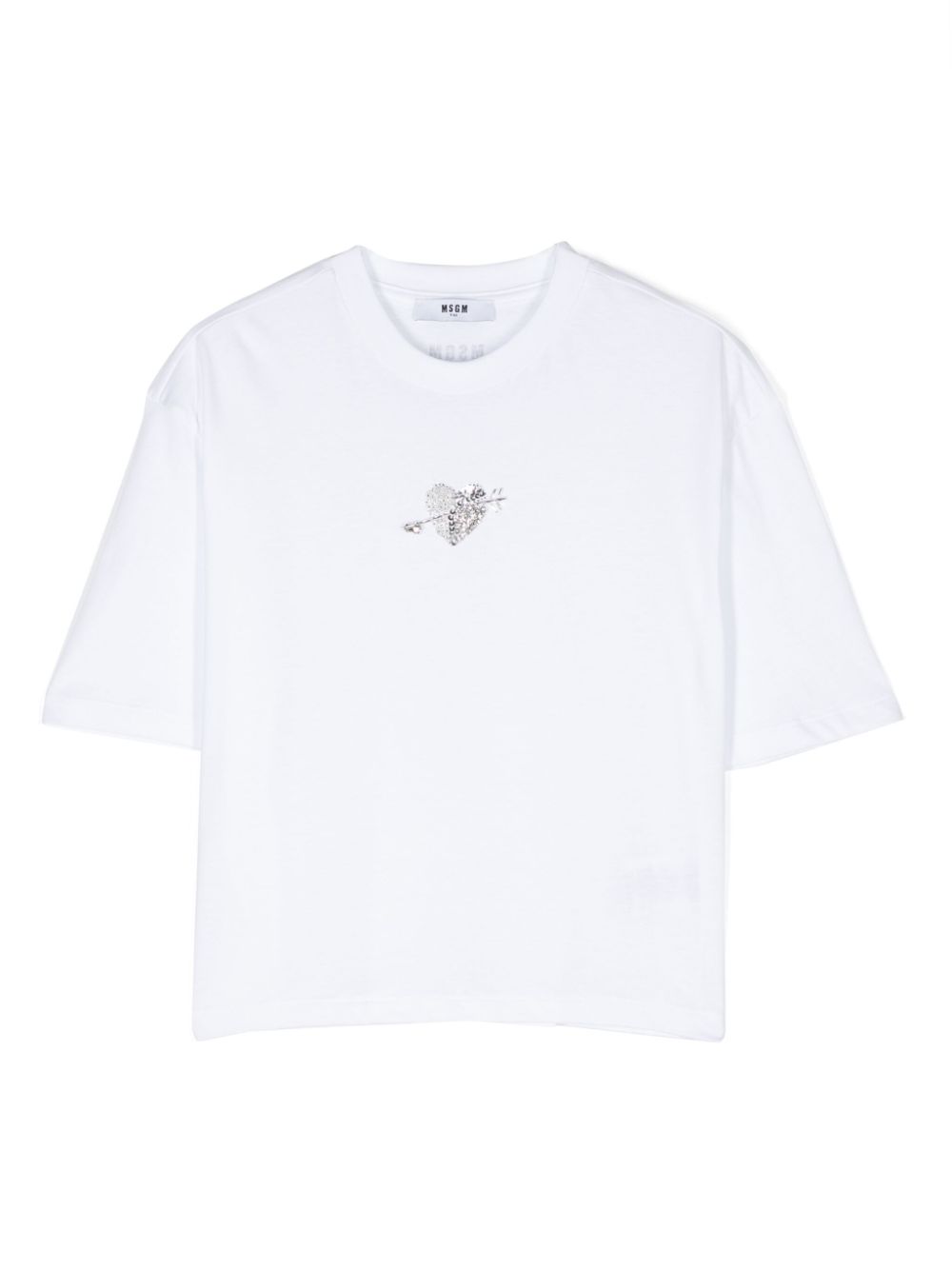 Crystal-embellished T-shirt - Black