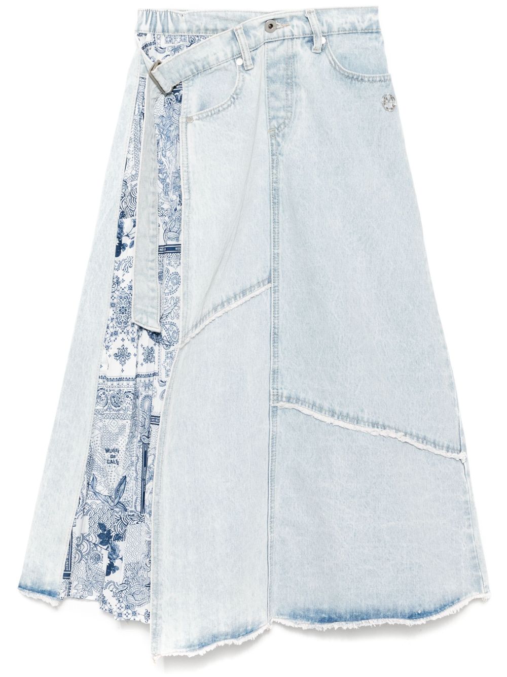 Musium Div. adjustable waist skirt - Blue