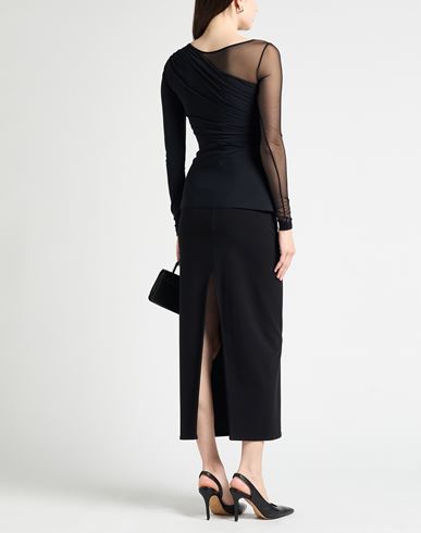 Woman Top Black Size 10 Polyamide, Elastane