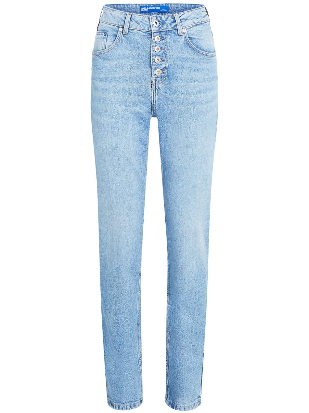 High-rise tapered jeans - Blue
