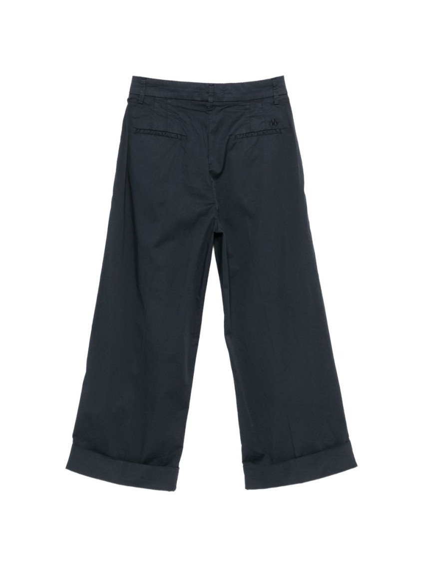 Blue Relaxed Pleated Pant