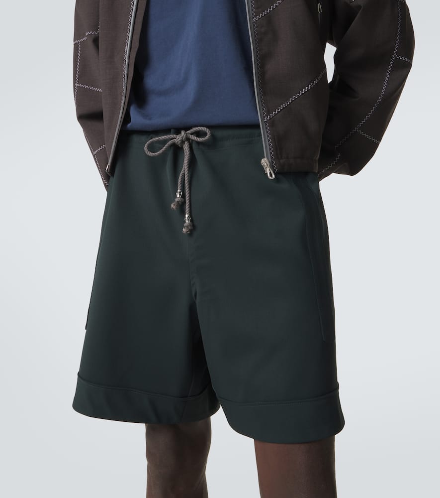 Kyan wool-blend shorts