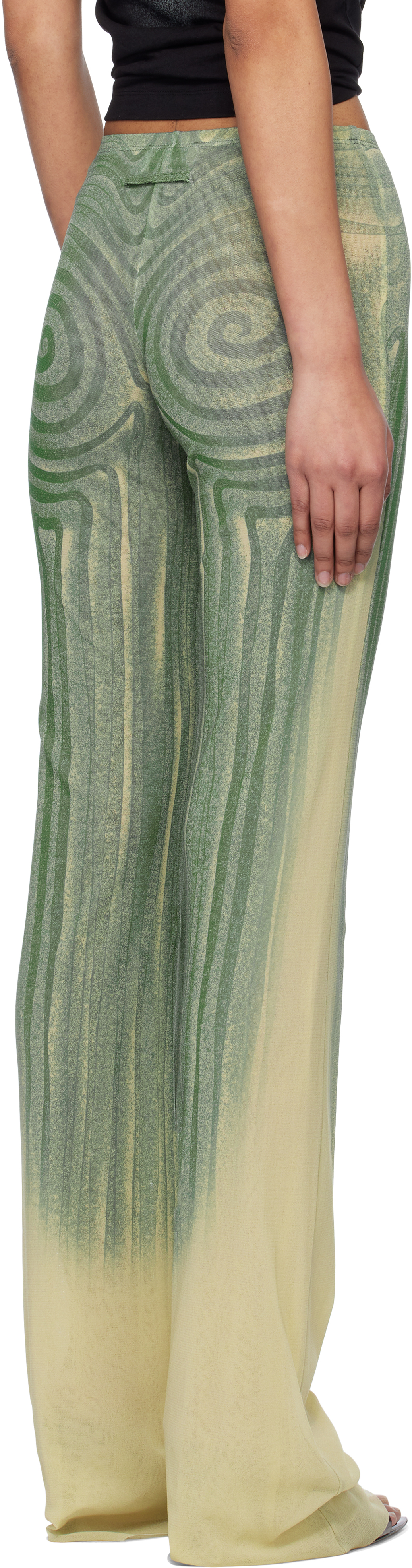 Jean Paul Gaultier Blue 'The Spirale' Lounge Pants