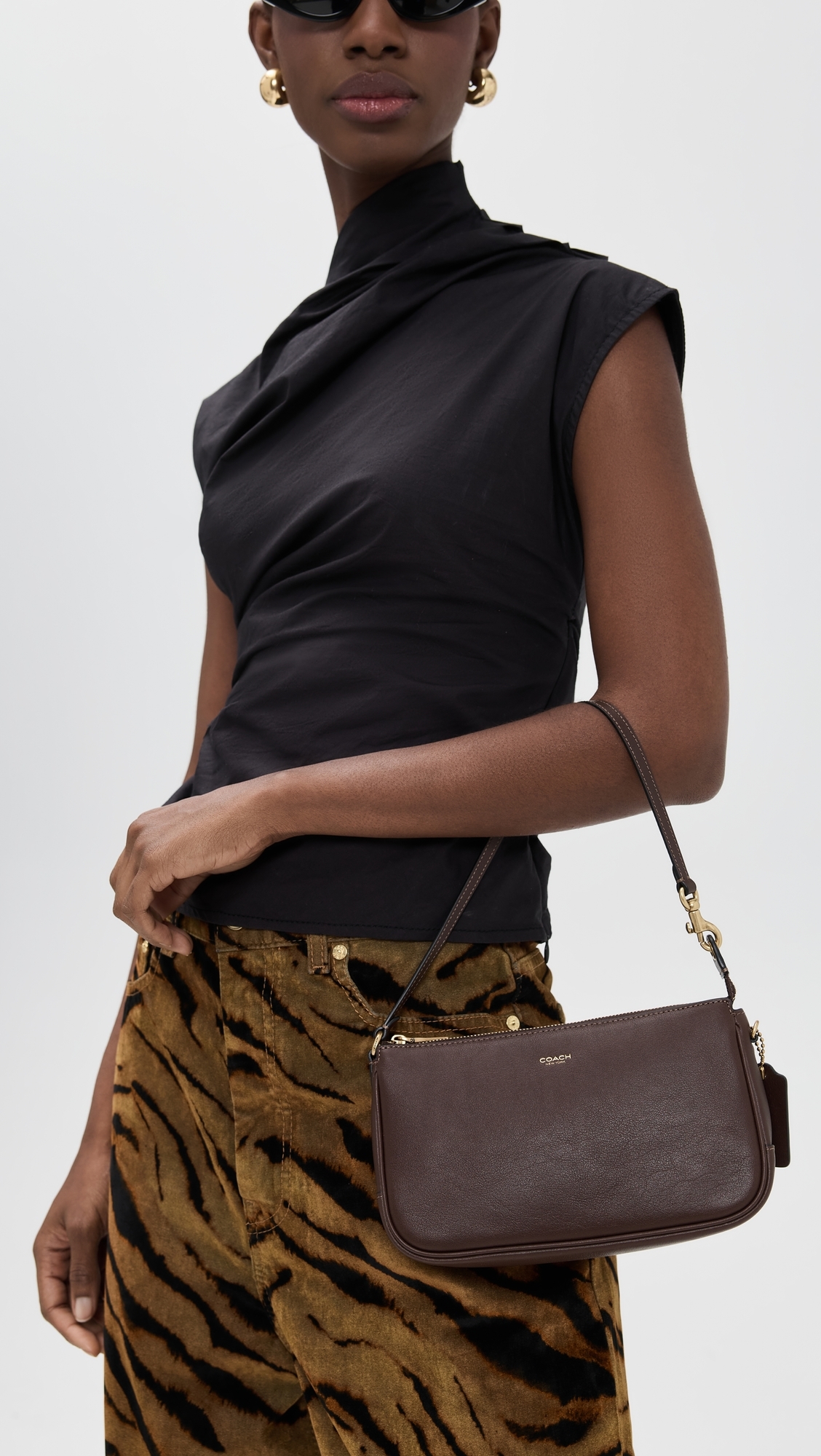 Natural Grain Leather Plaza Bag Maple One Size