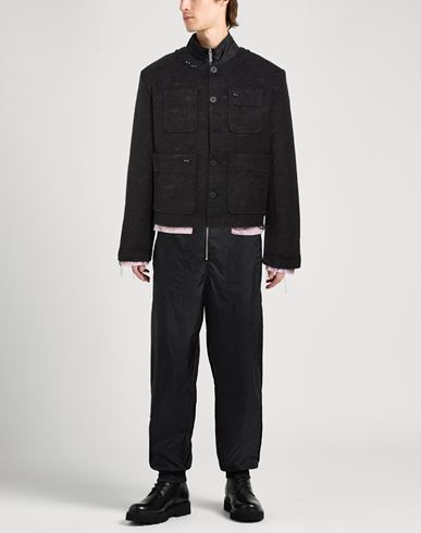 Man Jacket Charcoal Size S Polyester, Acrylic, Wool